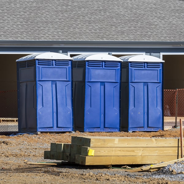 how do you dispose of waste after the porta potties have been emptied in Crabtree